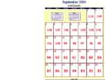 September 00 Calendar (Ira goes to Germany)