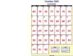 October 00 Calendar  ((((Oh Boy)))