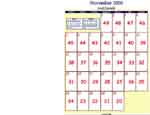 November 00 Calendar